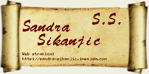 Sandra Šikanjić vizit kartica